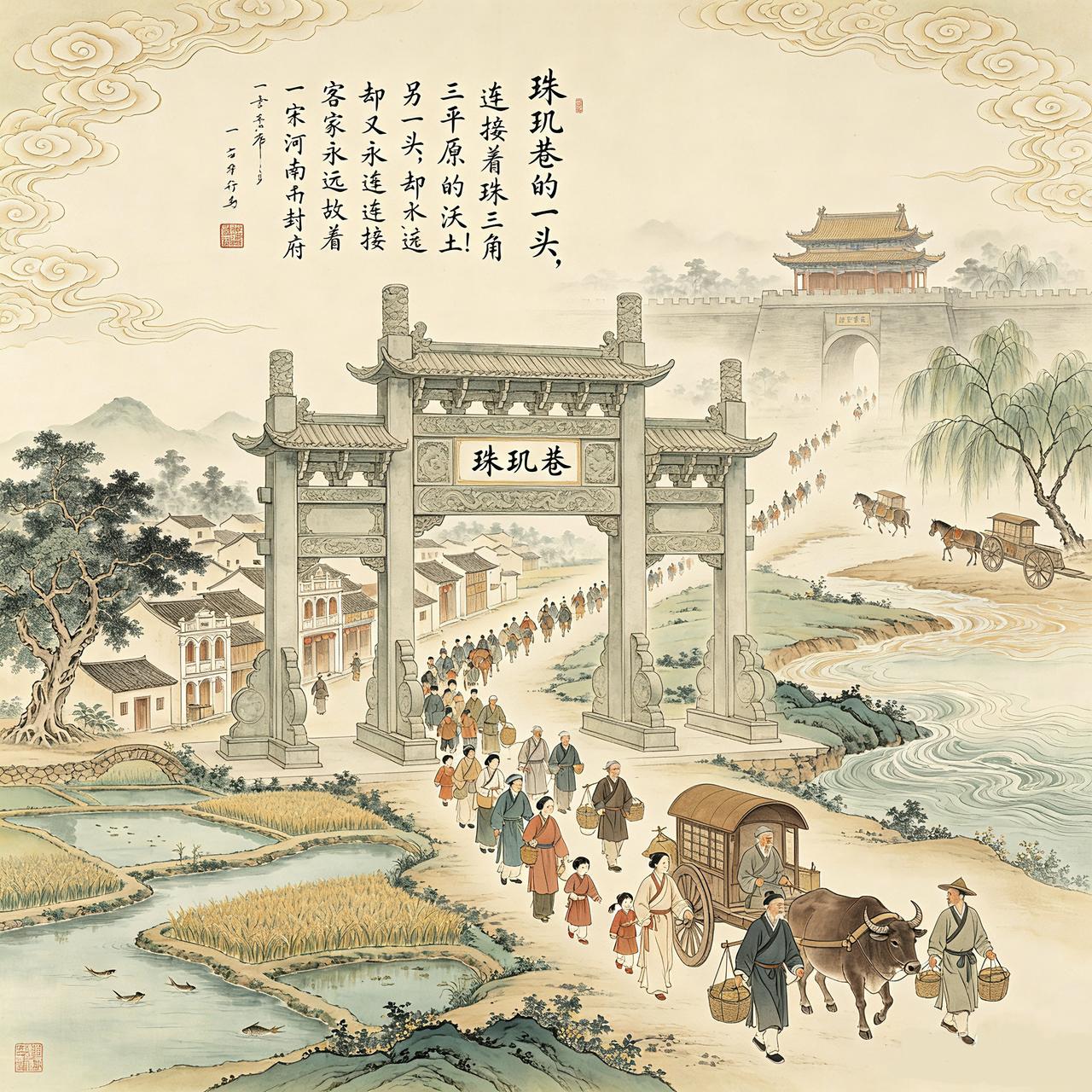 我们常说“根在珠玑巷”！
那“珠玑巷”的根，是在客家人聚居的广东韶关南雄？还是，