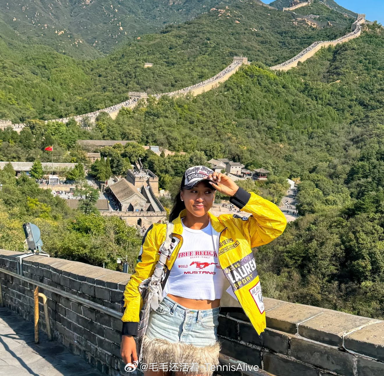【外国网球运动员在中国 】part111-3:大坂直美游览长城 4:梅拉德诺维奇