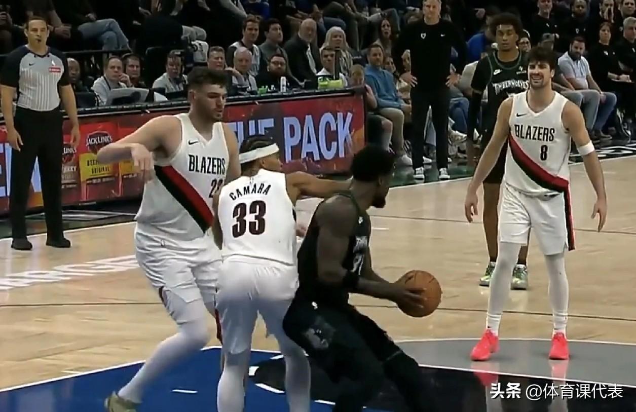 格兰特致胜三分，爱德华兹缺阵，开拓者斩狼三连胜来到西部第八，力压快船勇士！北京时