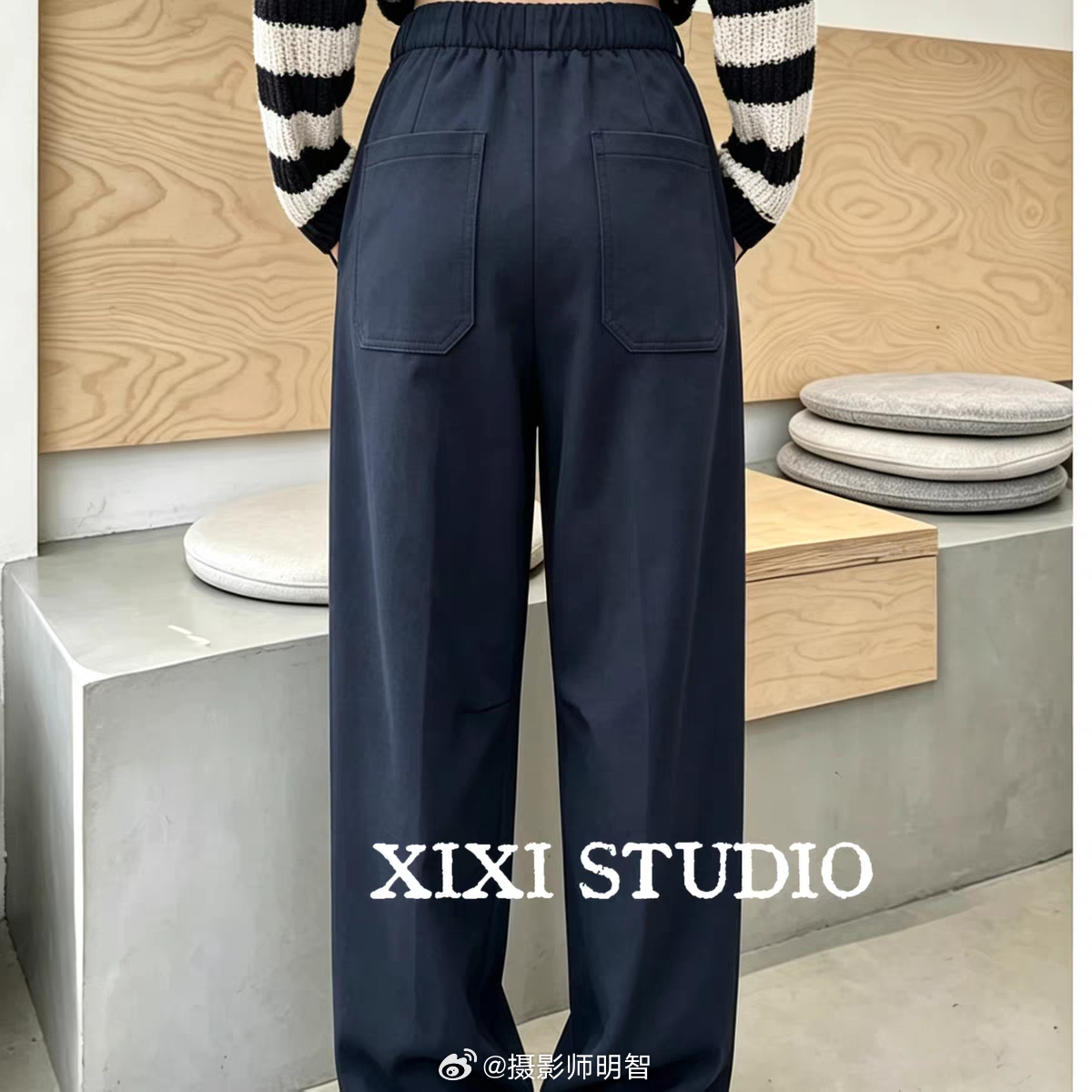 赵丸子的衣橱小店 上新！上新！特！高腰抽绳阔腿裤女宽松垂坠感休闲裤百搭显瘦慵懒风