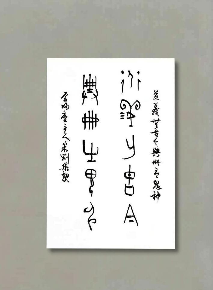 米刚甲骨文作品