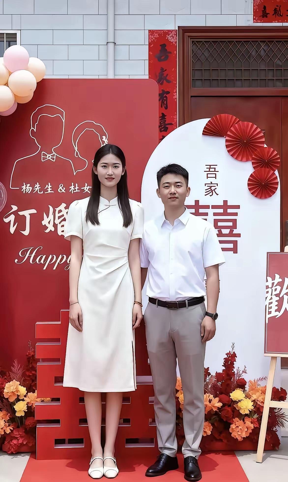 实说实说，除了身高

新郎各个方面，完全超越新娘！
