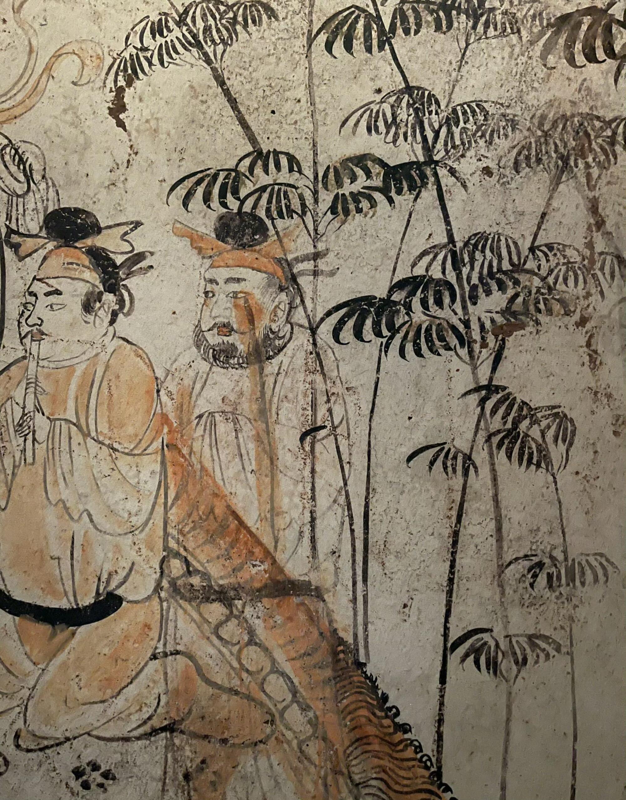 韩休墓壁画《乐舞图》 | 2014年出土于西安长安区郭新庄，陕西省历史博物馆。 