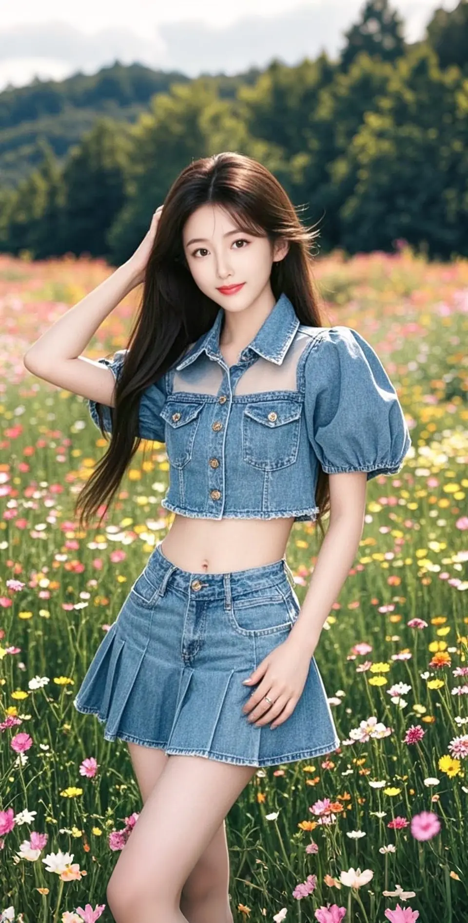 AI扩图 AI花野牛仔