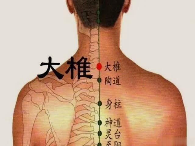 艾灸大椎穴，让你阳气十足，远离寒湿！ 大椎穴取穴位置：大椎穴位于颈根后，第七颈椎