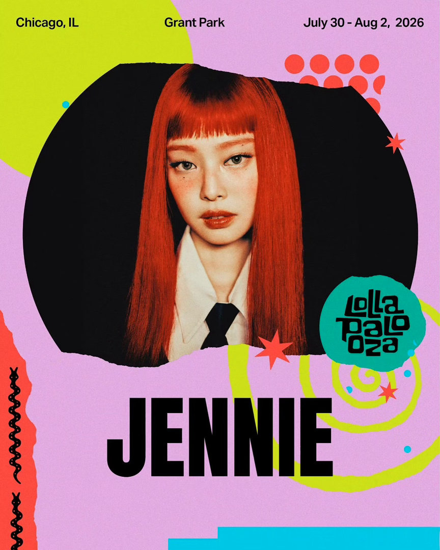 【新闻】这个时代最有影响力的★Jennie，K-POP首次连续领衔两大欧洲音乐节