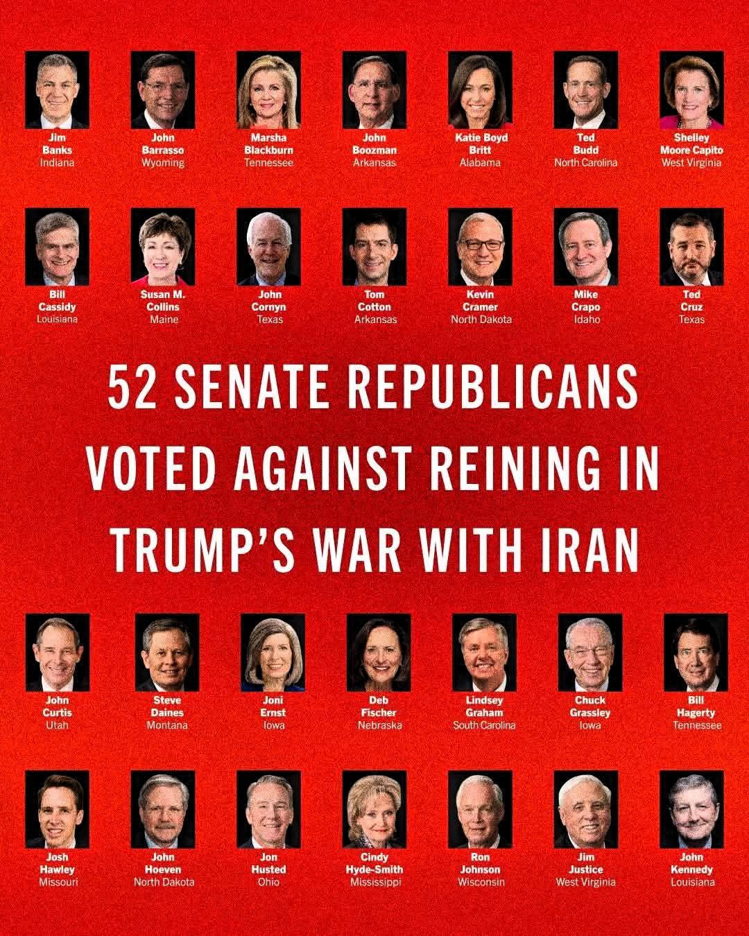 三权分立：限制总统军事权利失败！战争部美伊最新战况！

“特朗普对伊朗发动了大规