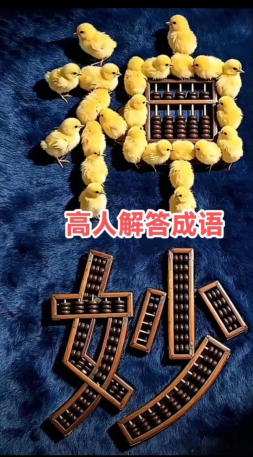 有神字、有鸡，还有妙字、有算，这不就是“神机妙算”这个成语嘛，一下子就跳出来了！