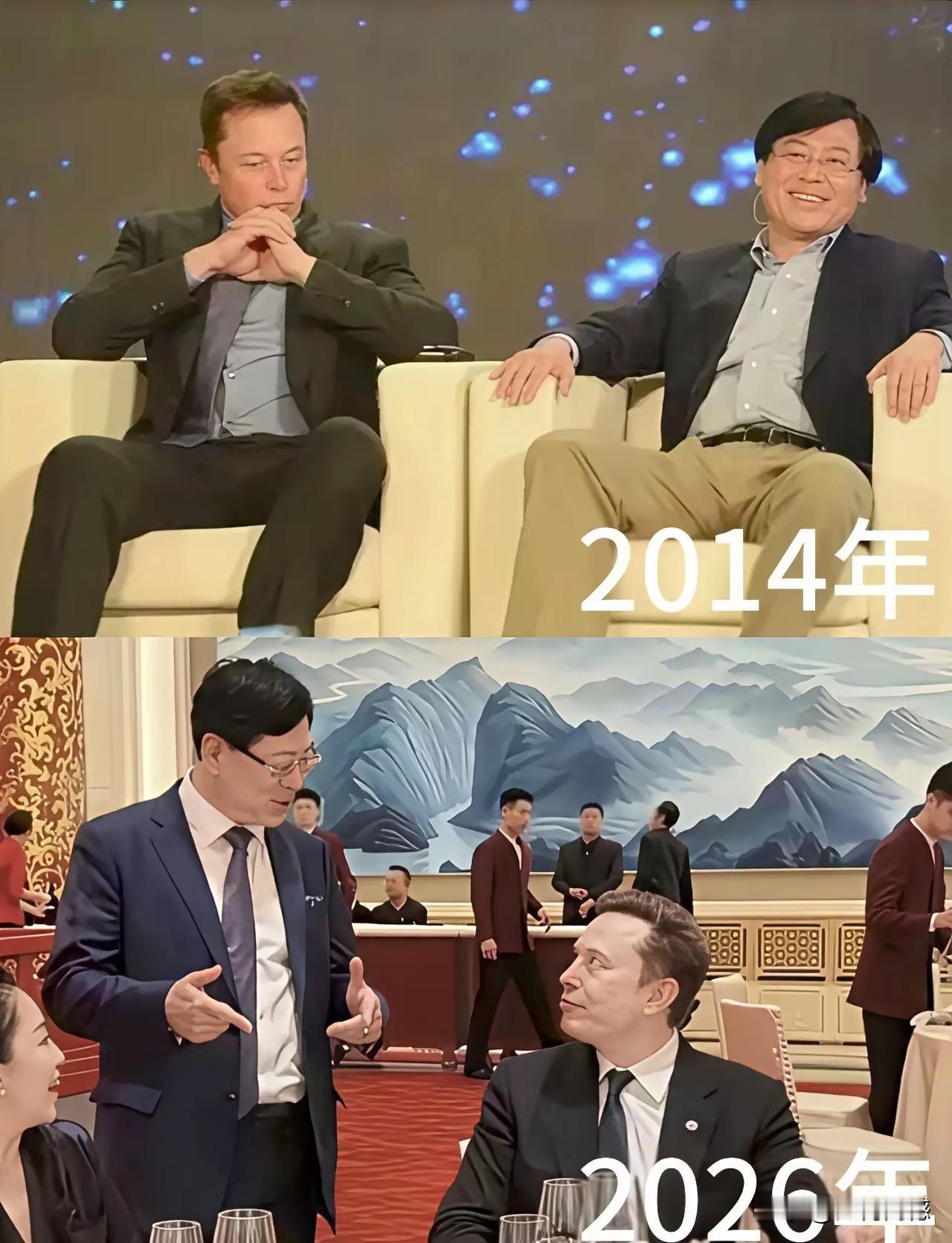 杨元庆和马斯克，雷军和马斯克，原来早就是熟悉的，早在十多年之前，他们就在一起合影