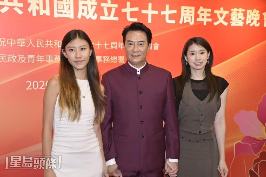 刘锡明演出国庆骚前夕失眠 为女儿铺路入行 正物色经理人刘锡明今晚（2日）一身酒红