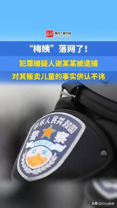 “真是大快人心！”3月21日，人贩子“梅姨”被抓获，“梅姨”的真实姓名为谢某某，