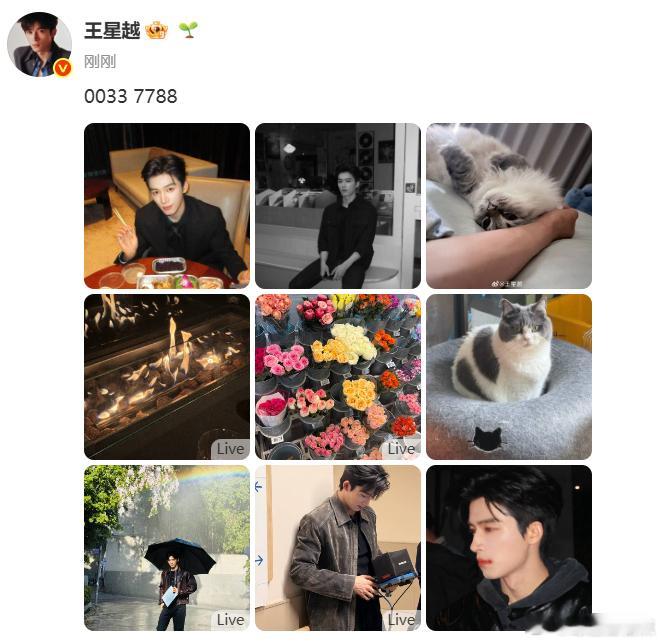 王星越嘴角怎么了王星越告白片场九宫格，哥哥嘴角怎么了呀，红成这样王星越告白片场九