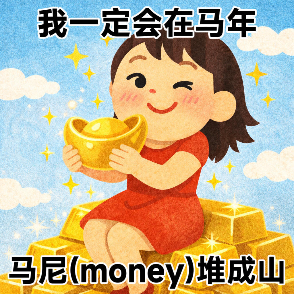 这个加码方式太香了这个加码方式我爱住了，这个马年，我就要许愿马尼（money）堆