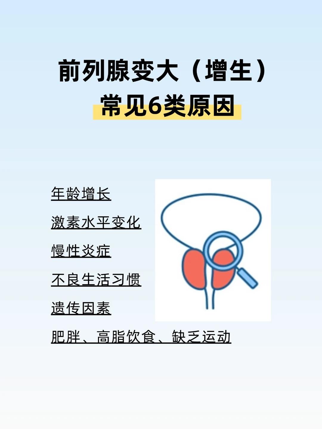 男性的前列腺是因为什么原因变大的？