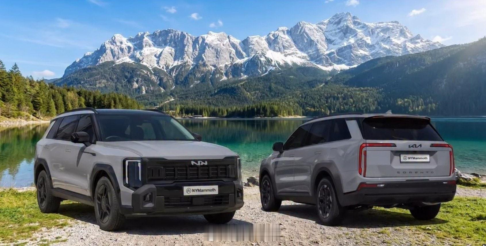 新起亚索兰托Sorento渲染图 【新车渲染】新起亚索兰托Sorento渲染图，