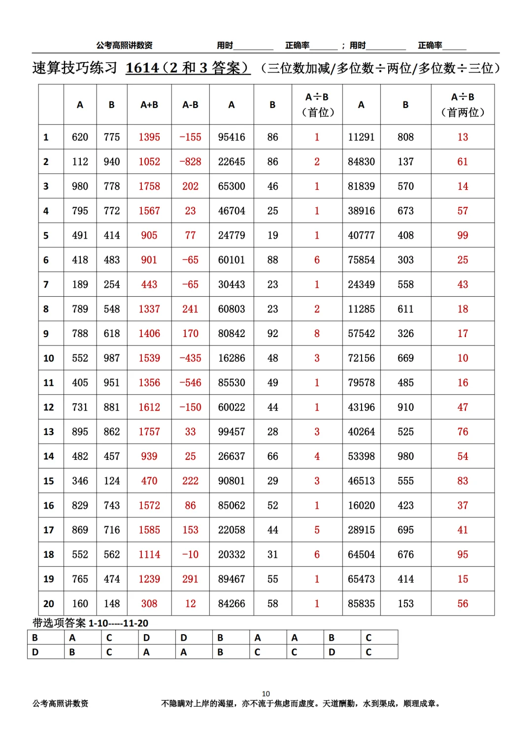 资料分析速算练习1614