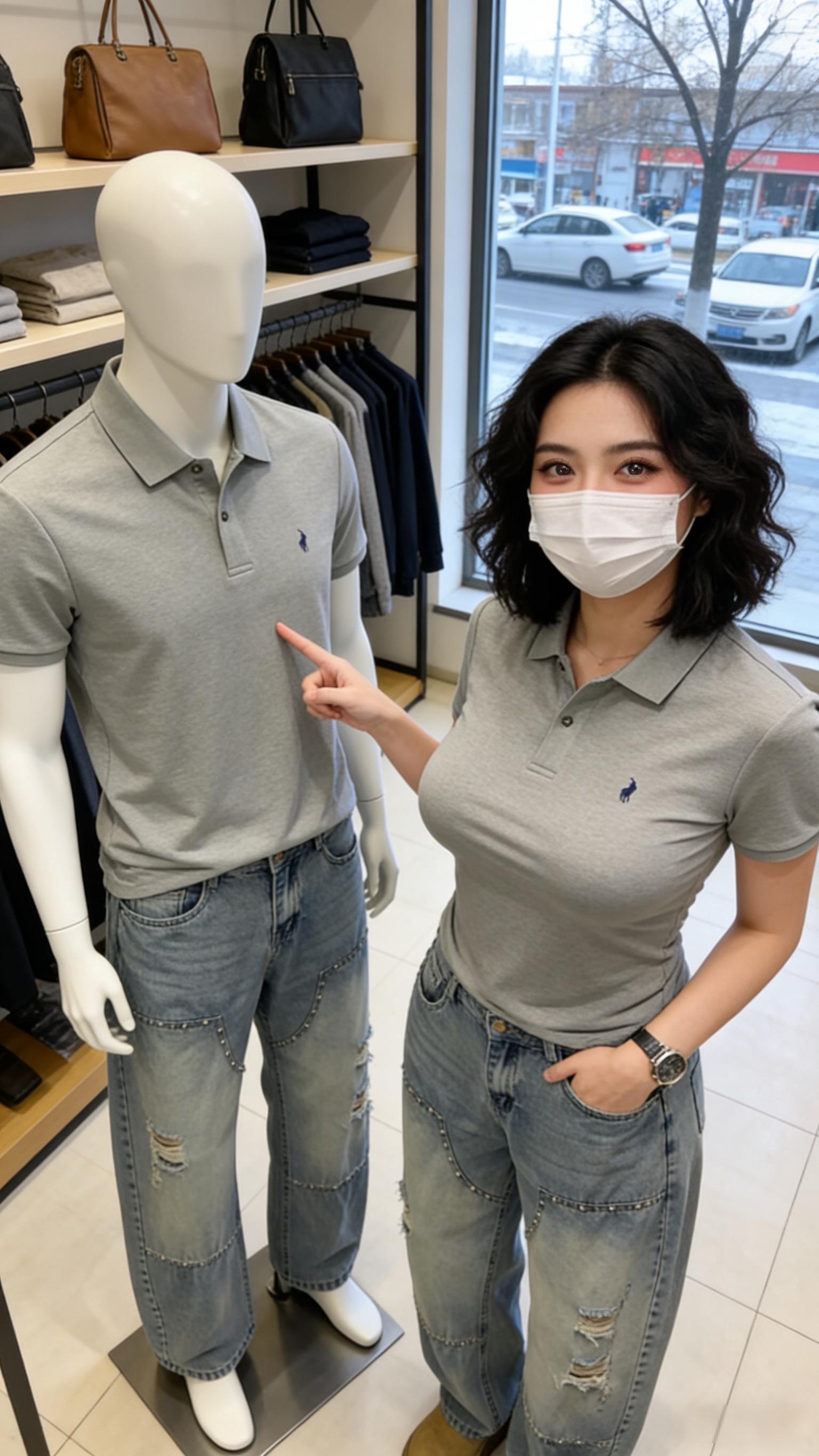 今年好好干，争取穿着碎花裙，感受一下Polo衫的深情。