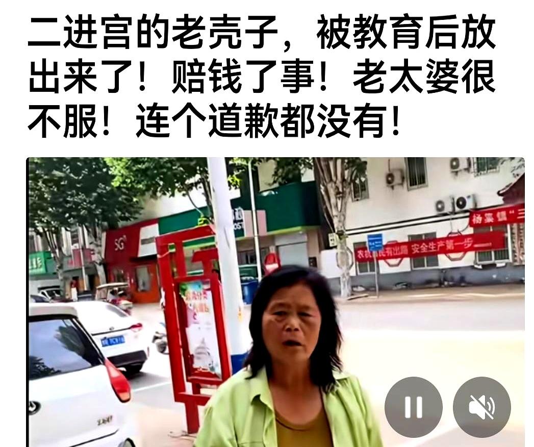 这两天,“阿杜家”的连续剧还在更,剧情越唱越野。
网上说老太婆“二进宫”,被教育