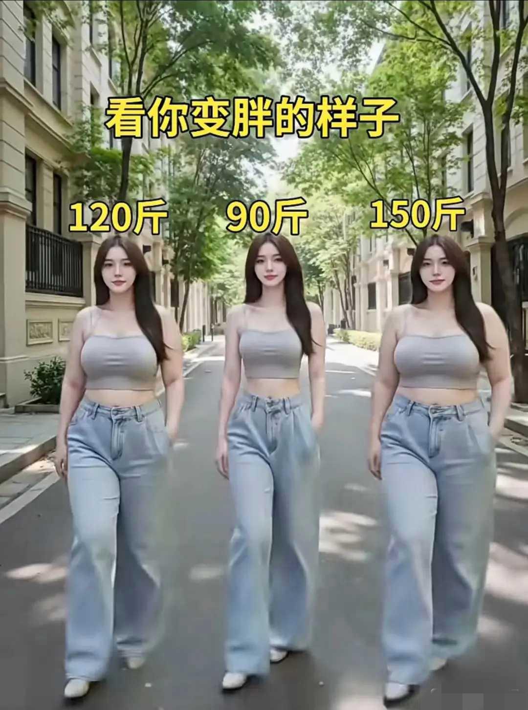 难怪好多人都要减肥😂
这个图片你觉得哪一个好看？