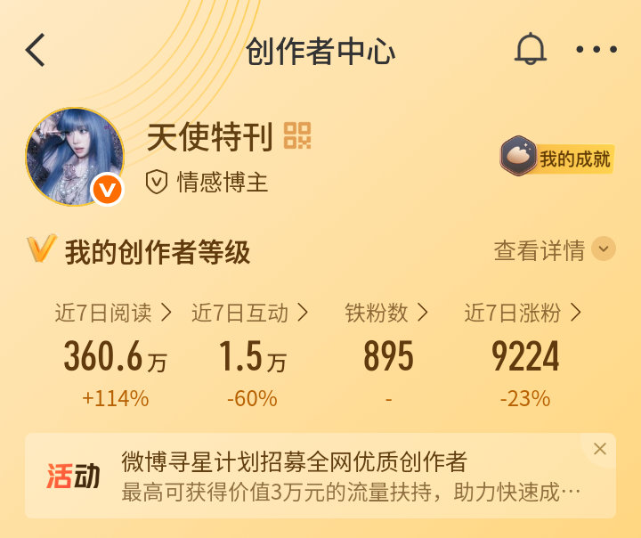 只见本人昨天续了半天火花铁粉也是涨了4个