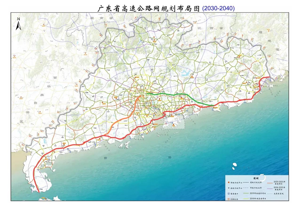 如果修建一条台山北徒至阳江高速公路与西部沿海高速和广湛高速（阳江至湛江段）合并为