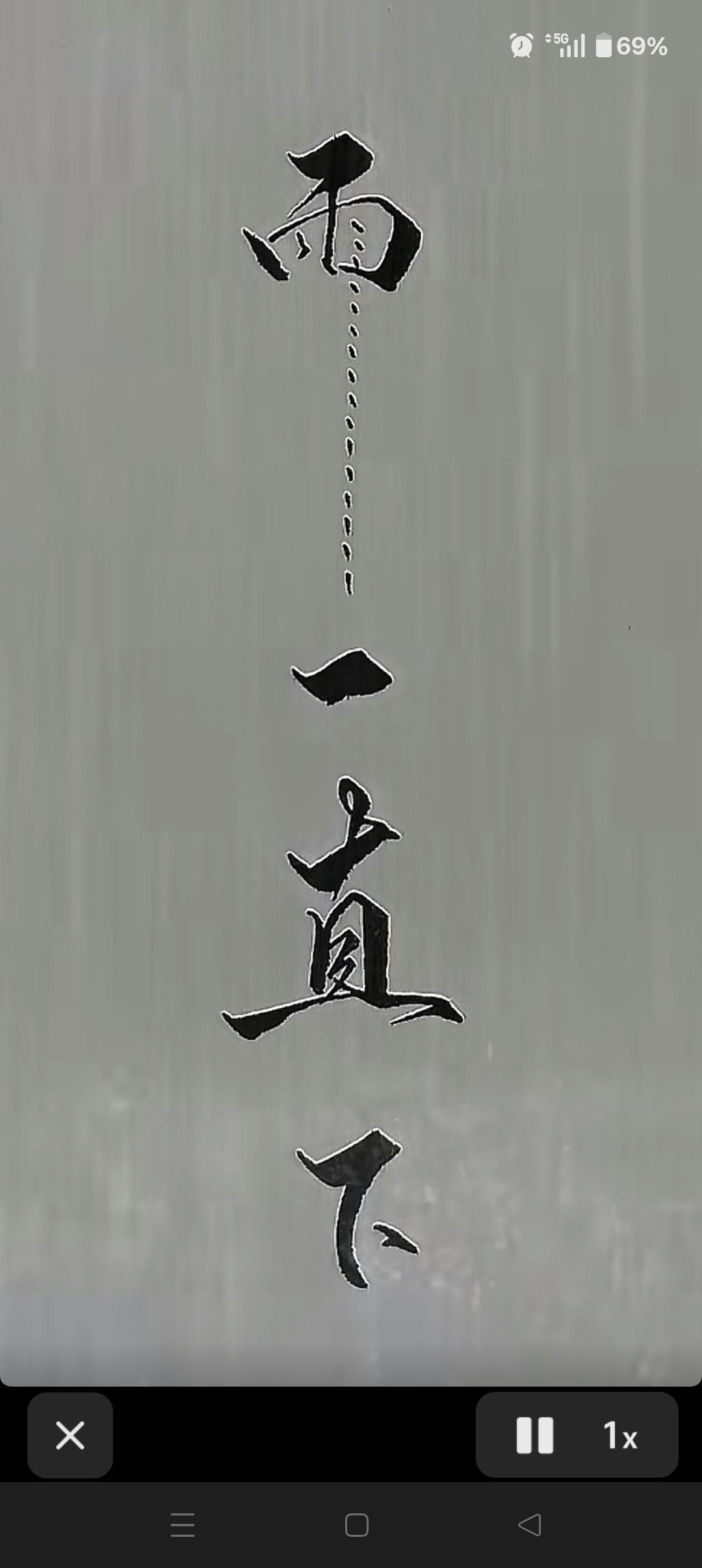 心事如雨滴般纷乱。这几个字写的很漂亮。这是什么字体呢？北方已经到了下雨🌧️的季