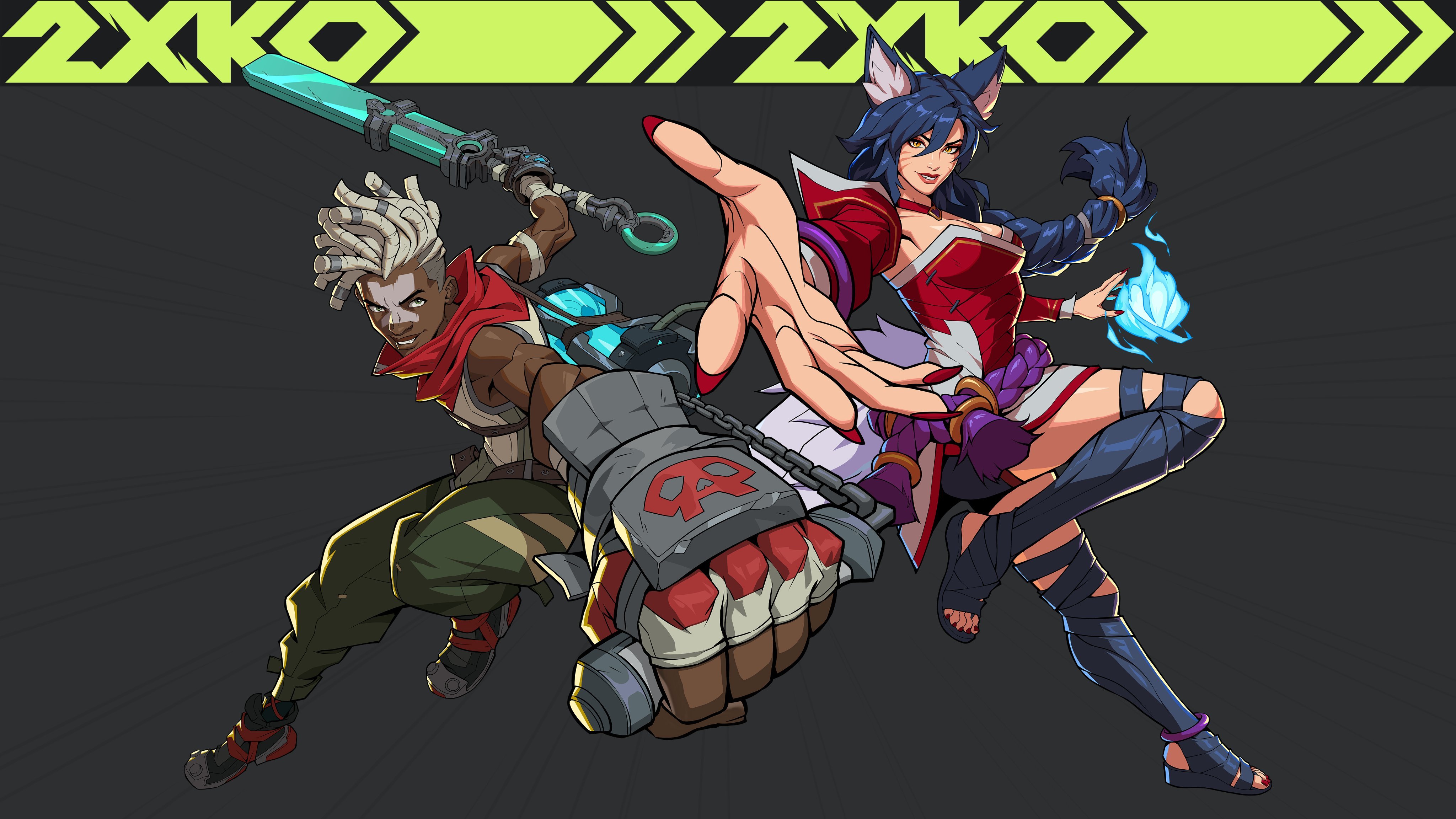 拳头格斗游戏《2XKO》宣传图设计英雄联盟