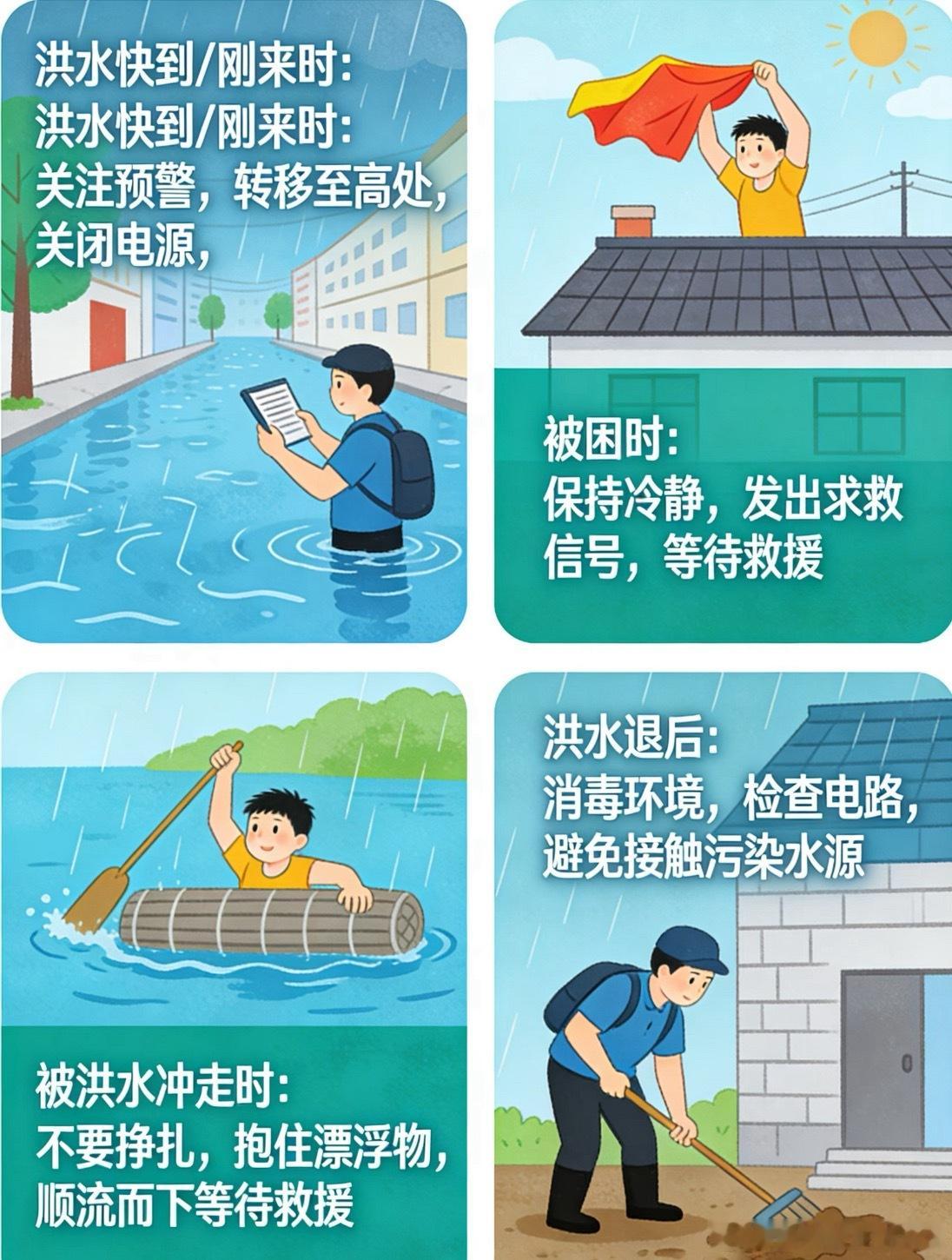 重庆43条中小河流出现1至6米涨水河流涨水应急避险方法汛期多地中小河流水位快速上