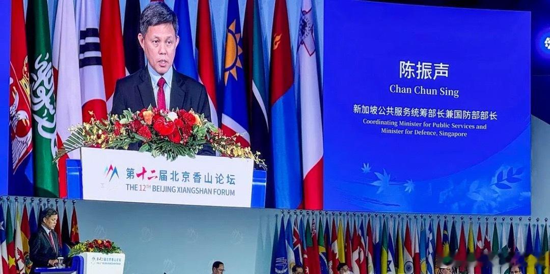 新加坡国防部发文告，应中国国防部长董军邀请，新加坡公共服务统筹部长兼国防部长陈振