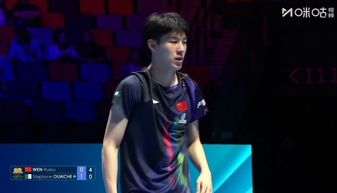 侯英超直接把温瑞博给研究透了，
只要不退台，
这场比赛就能赢，

第二局温瑞博开