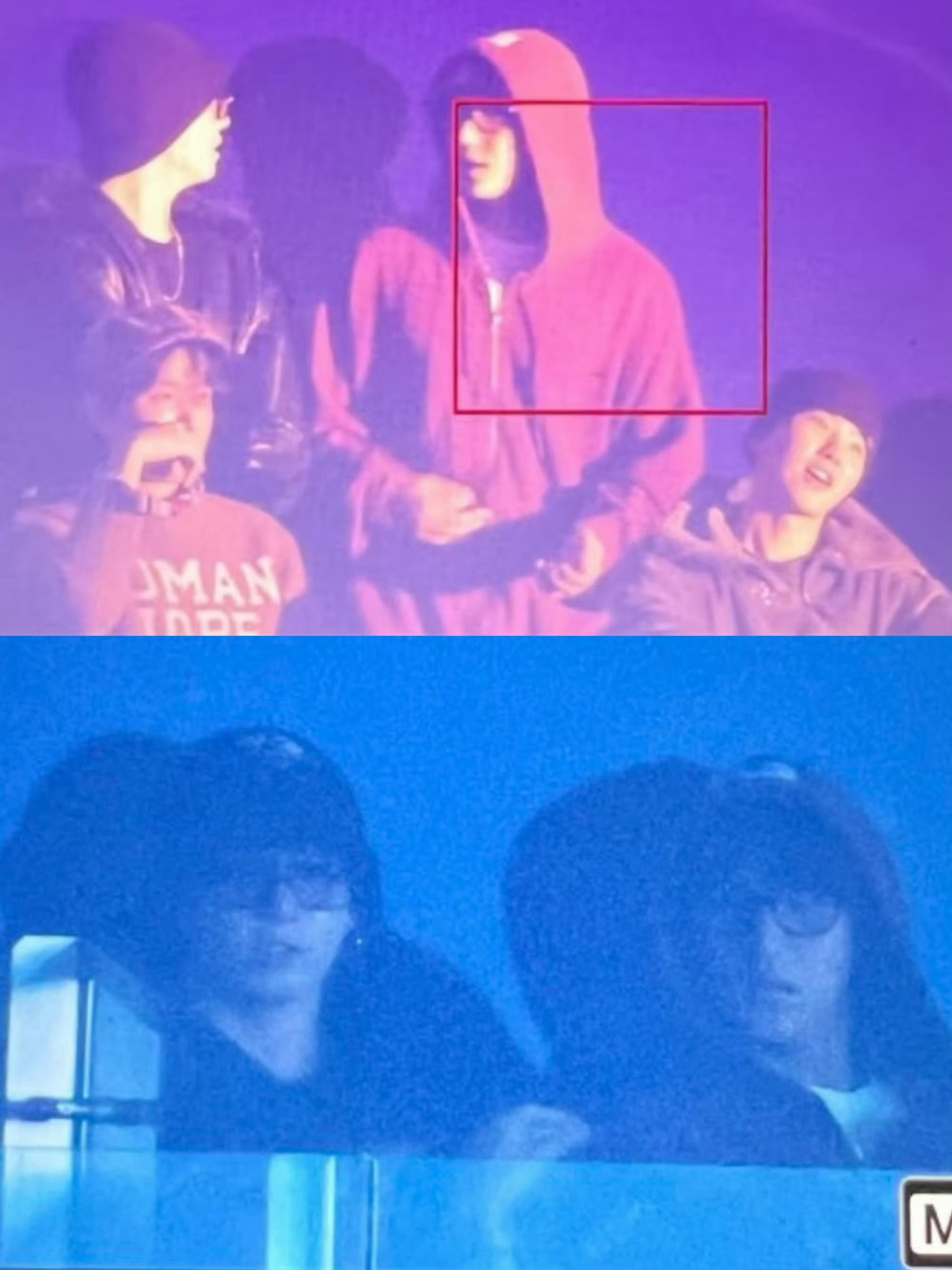 今天去看权志龙演唱会现场的艺人田柾国 郑号锡 金珉奎 权顺荣 