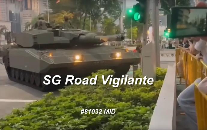 新加坡陆军的一辆“豹2SG”主战坦克在阅兵中突发传动系统事故

在新加坡国庆阅兵
