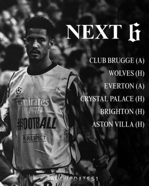 阿森纳接下来六场比赛，我们要全力以赴 布鲁日vs阿森纳 阿森纳著名教授