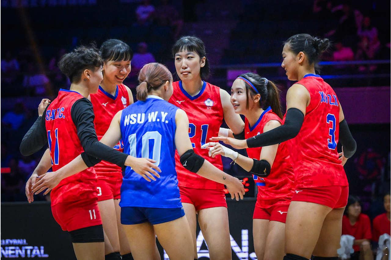 国际排坛动态2026女排亚锦赛中国台北3-0伊拉克队  张稦豈来自于台湾师范大学