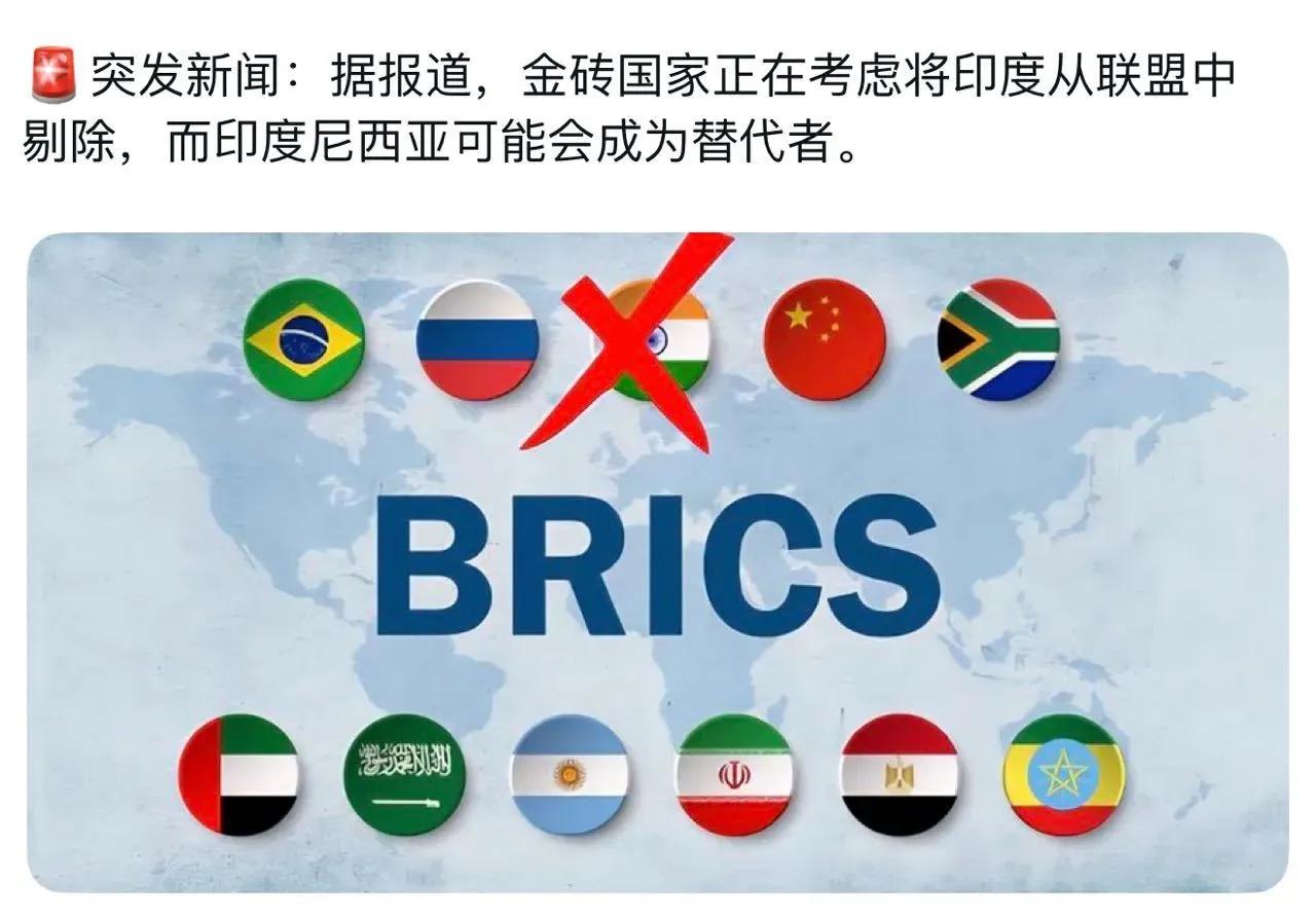 求锤得锤！金砖国家组织考虑将印度赶走！
印度方面多次传出要退出“金砖国家组织”的