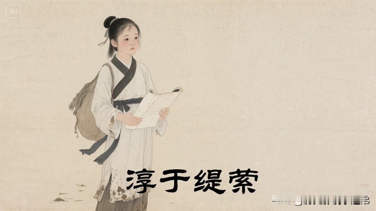 西汉文帝时，名医淳于意被判肉刑。官兵过来抓捕时，五个女儿追在身后哭泣：“父亲，不