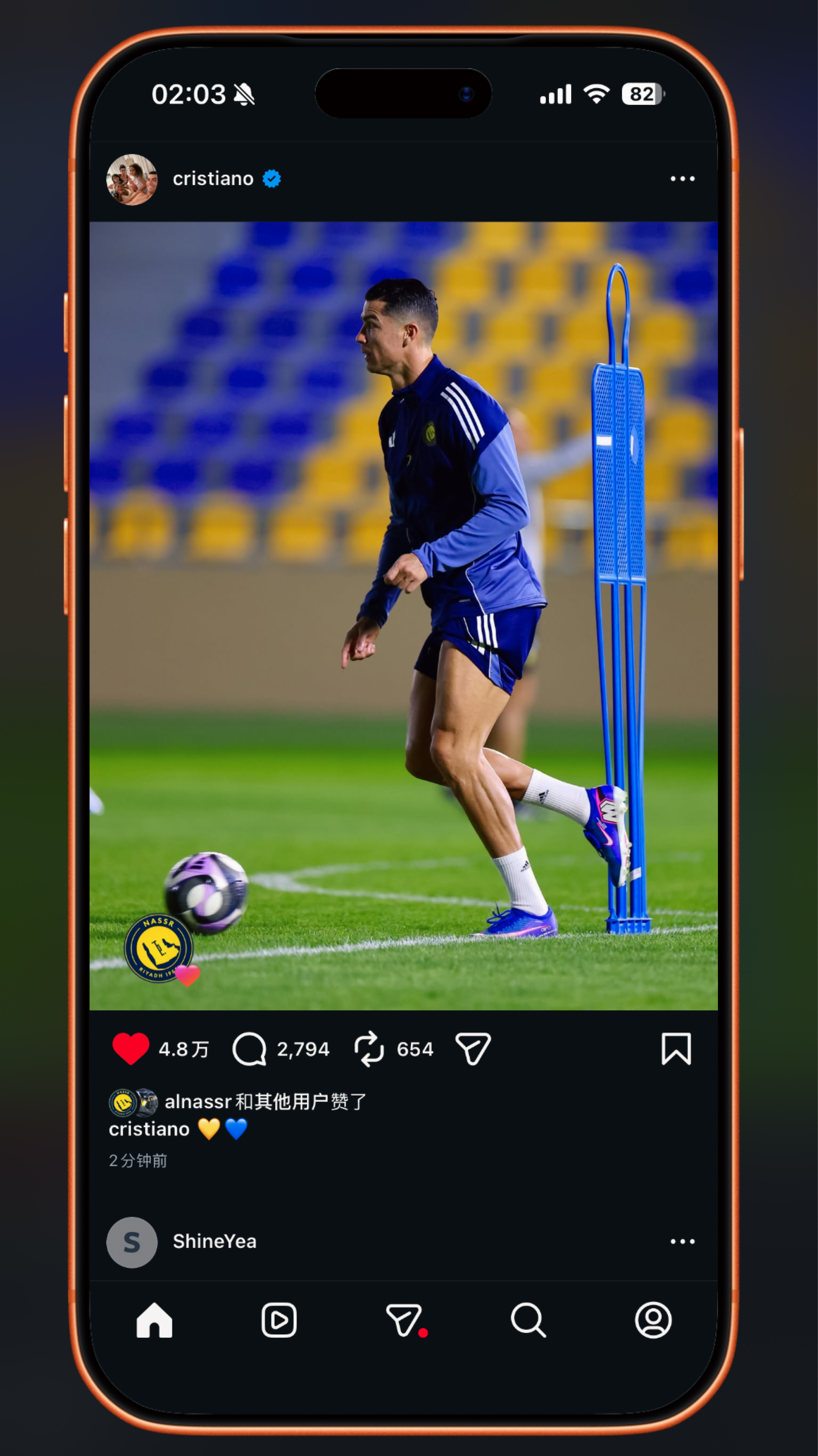 C罗41岁生日 🛑 罗哥生日之夜快拍更新，回归训练！！！C罗0205生日快乐C