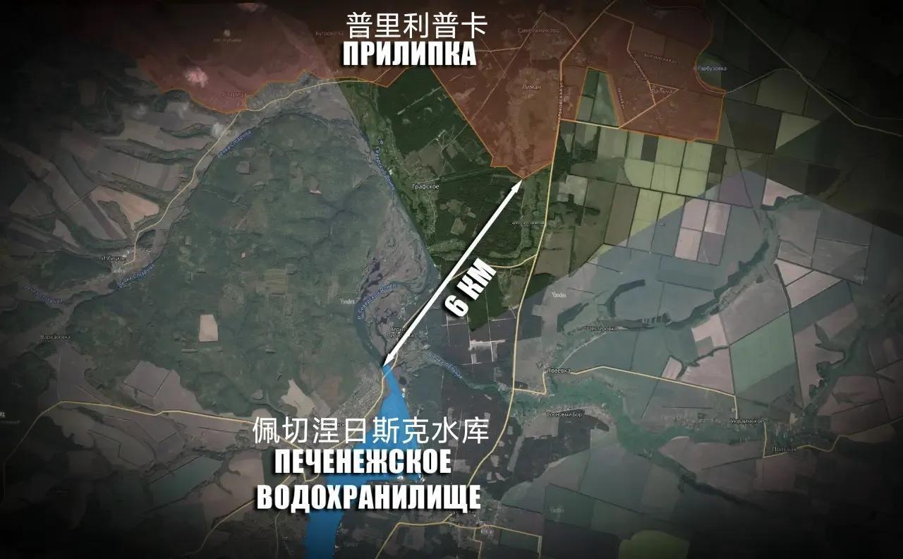 俄军北部集群正在继续沿北顿涅茨河推进，逼近佩切涅日斯克水库北岸。佩切涅日斯克水库