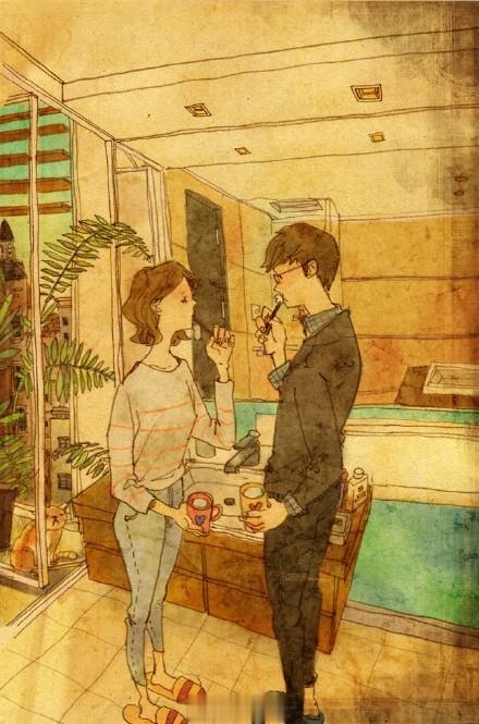 爱很简单，三分喜欢，七分珍惜。 ​​​