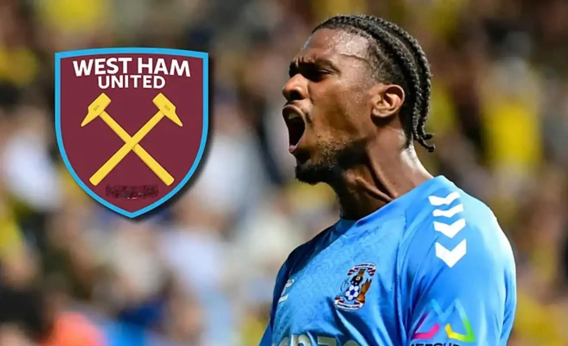 保级压力极大的西汉姆联想买个前锋，去问价考文垂的中锋赖特，人家直接标价2亿英镑（