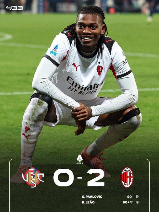 【克雷莫内塞0比2AC米兰 】对于米兰来说今天是必须要赢下的比赛，不仅仅是为了争