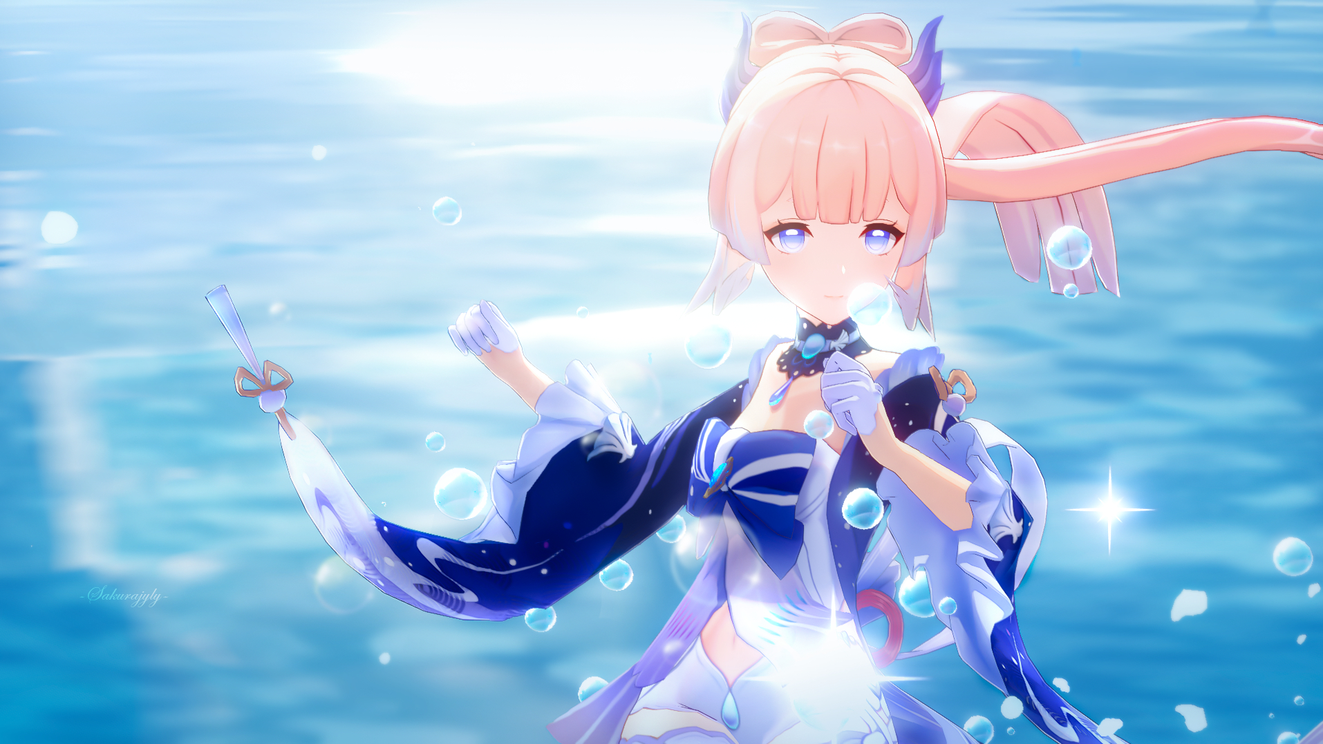 #原神[超话]##原神4.8##原神4.8版本二创# 深海明珠珊瑚宫心海 美神降