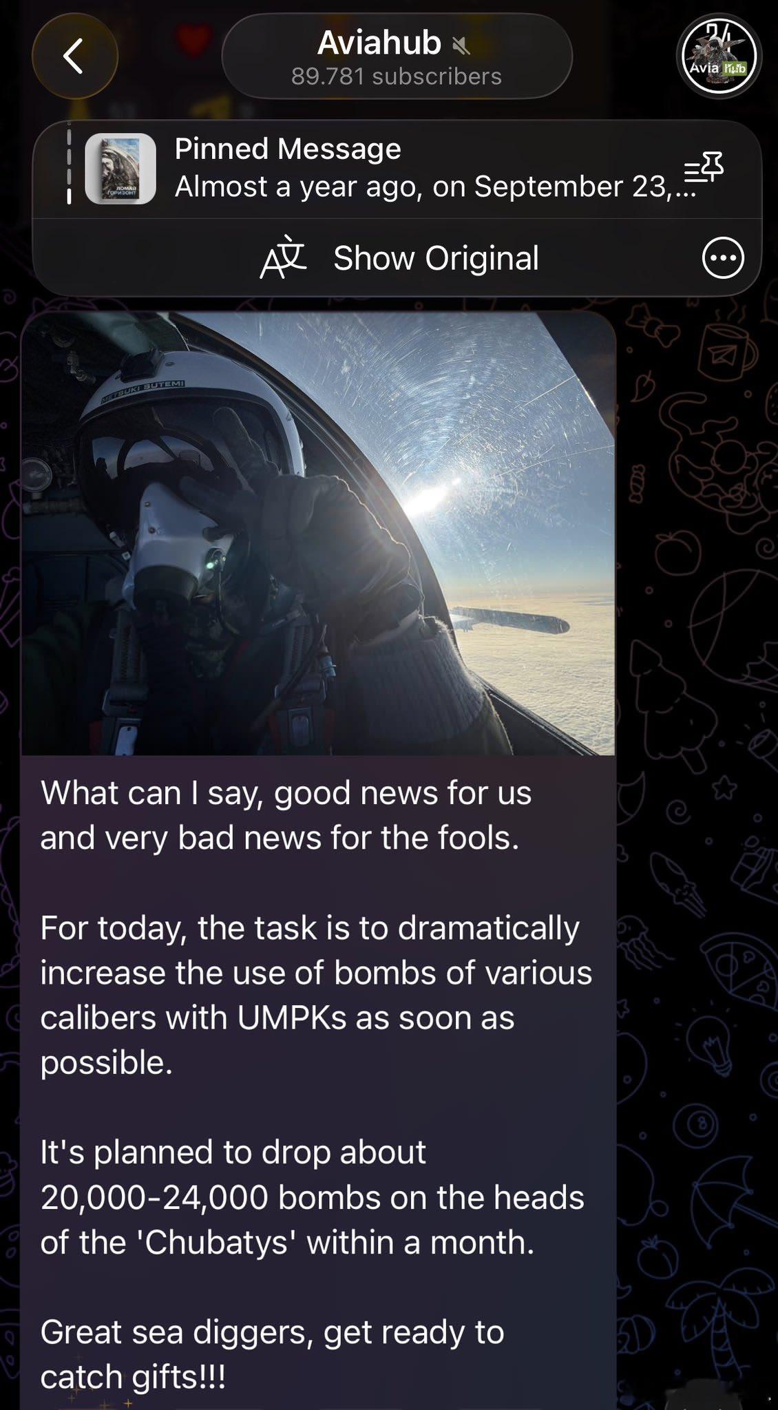 Aviahub透露说：下个月乌军将吃上20000-24000枚FAB。。俄方FA