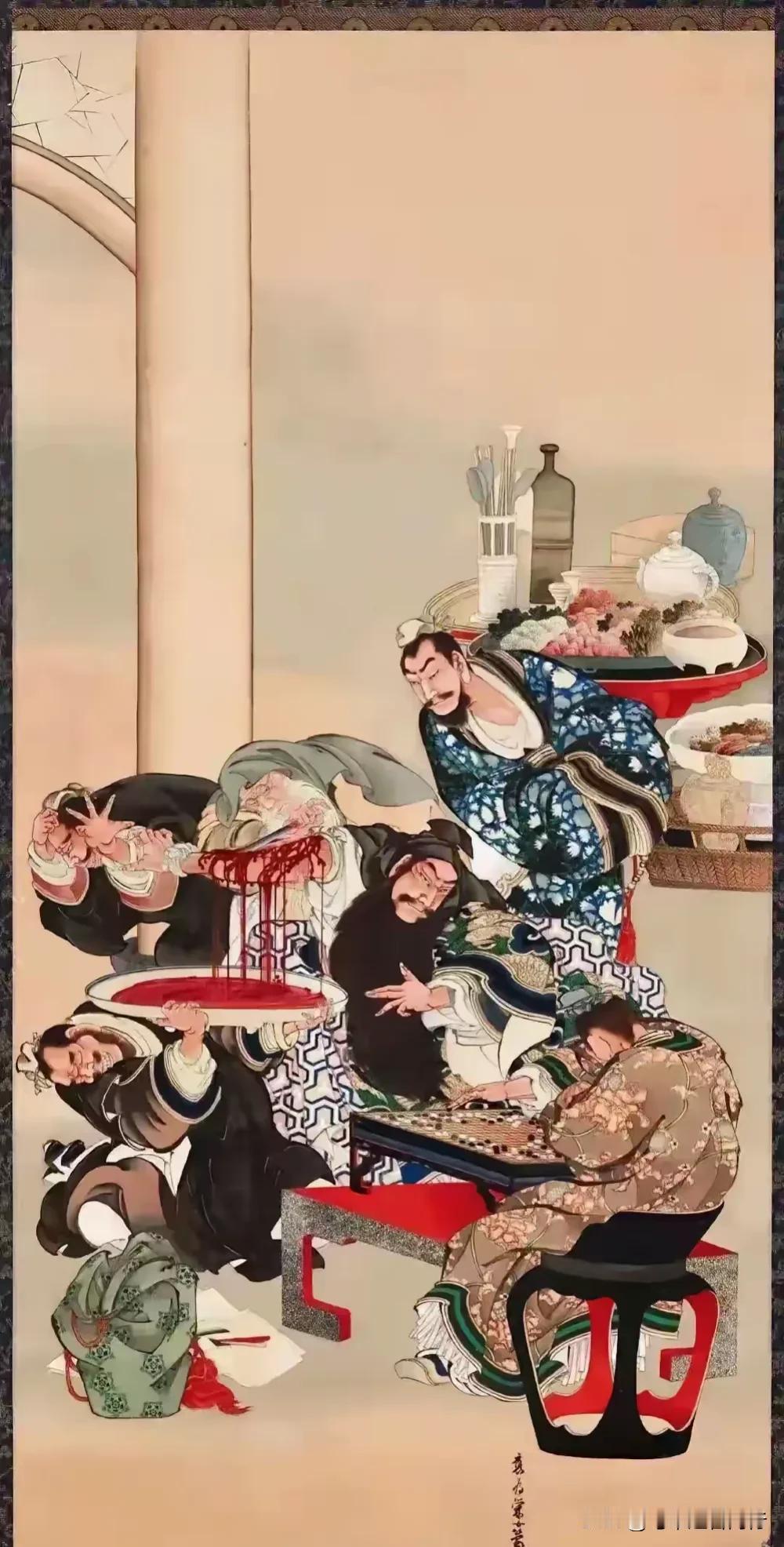 “小日本画的关羽刮骨疗伤？！”