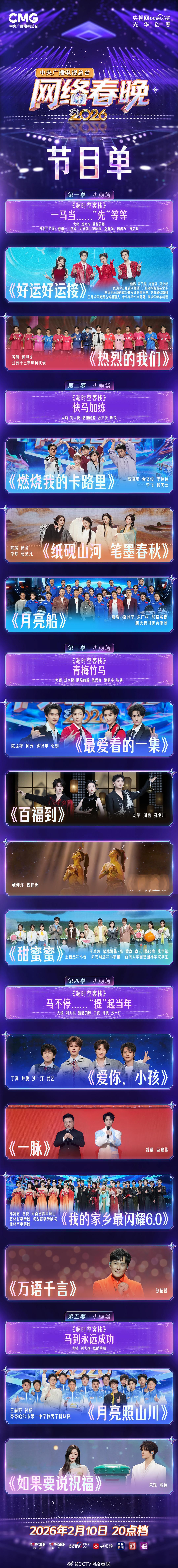 SWim进行时 『9378』20260210 网络春节节目单掉落节目单来咯！搬好