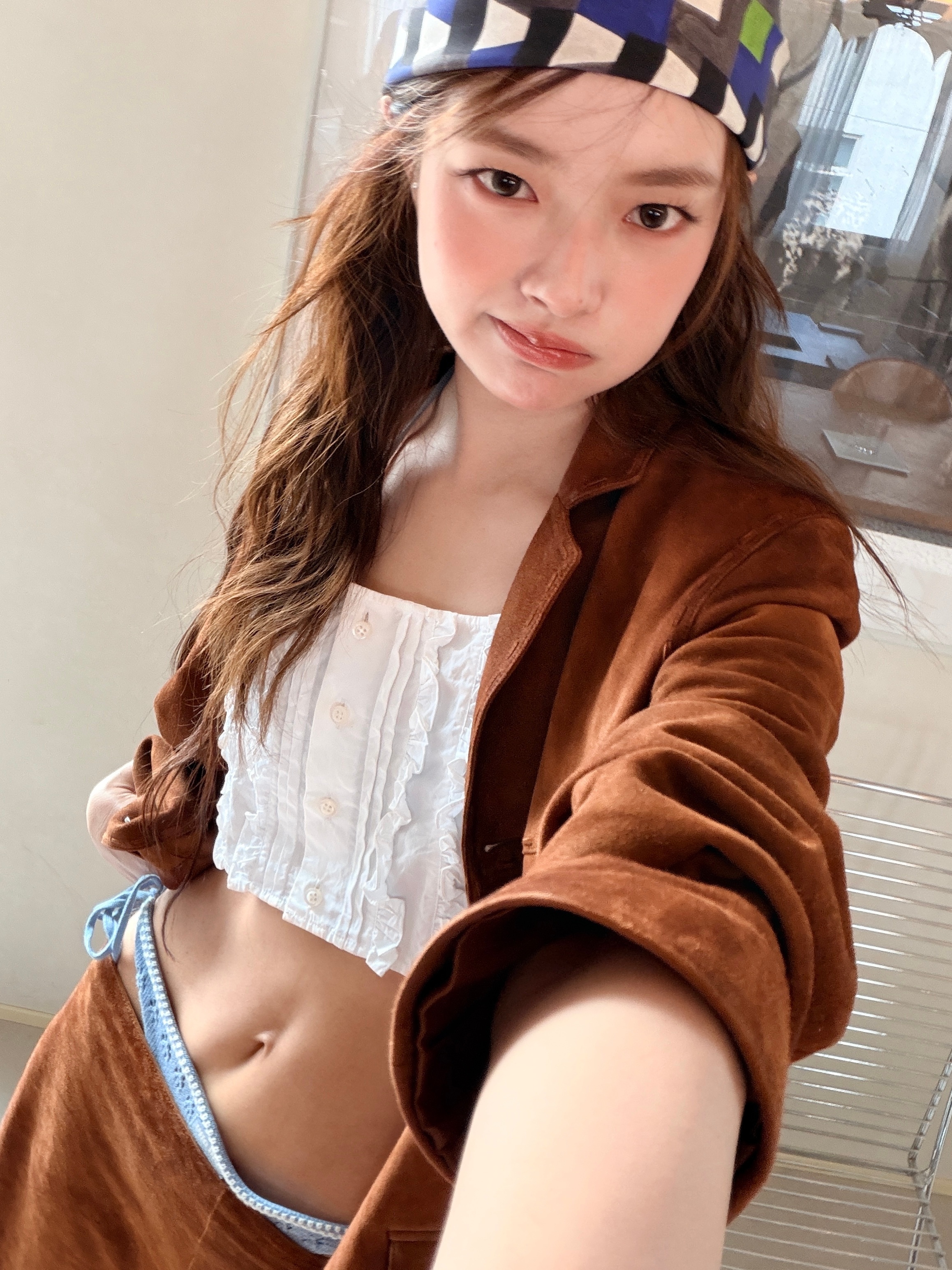 徐若晗的马甲线漏腰造型好piu亮～身材管理满分！ ​​​