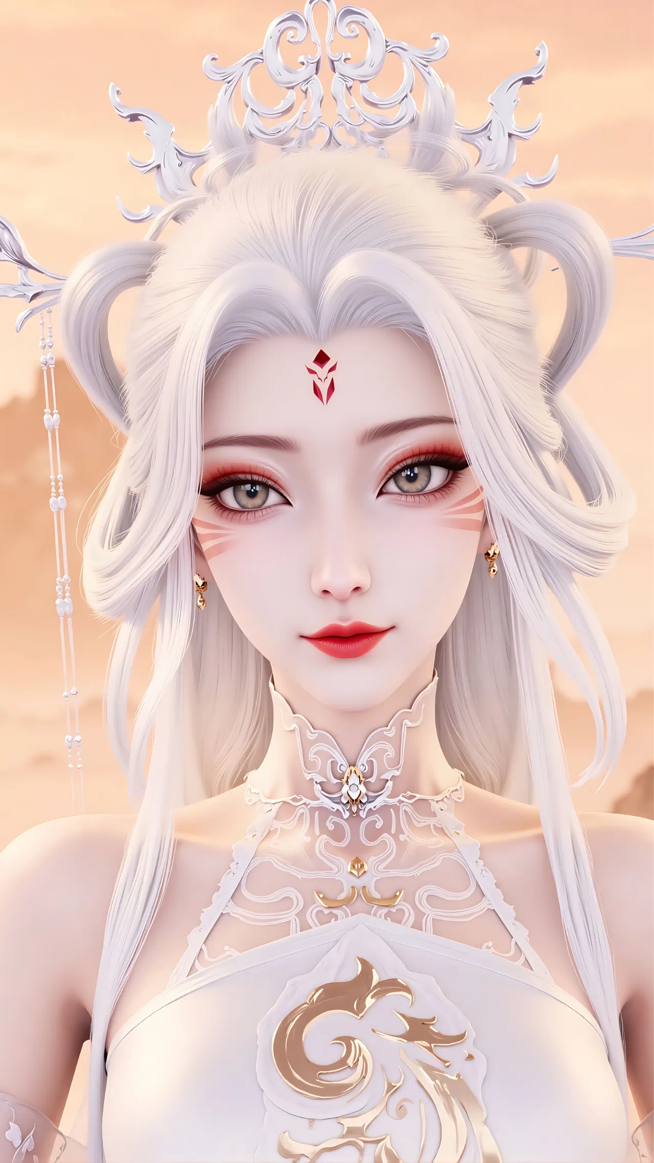 诛仙  小白【精致美图】这个脸型稍微有点圆，不过也挺好看的！国产动漫 ​​​