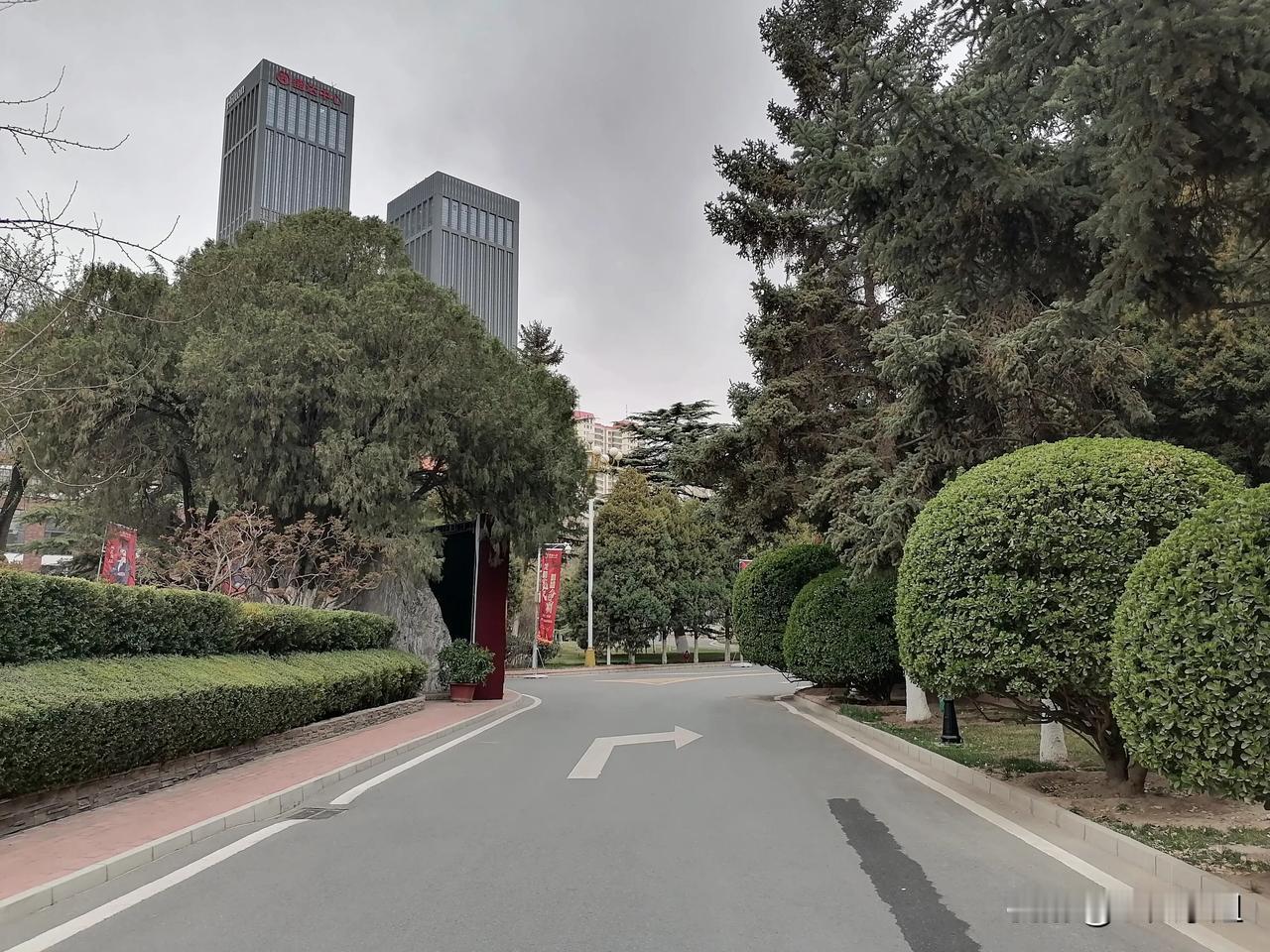 去他们单位接上娃爸，
他开车我歇着，
因为我开他会指挥我这样那样，
总说我是哪儿