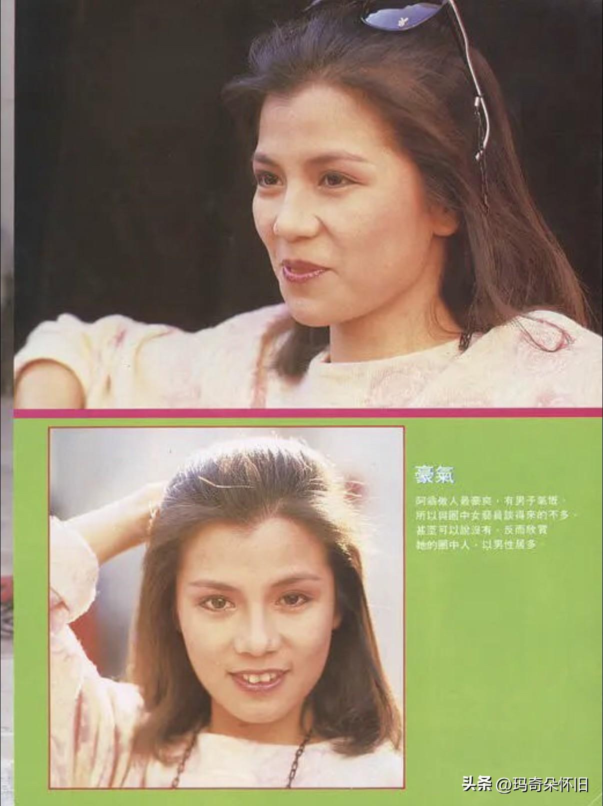 🎆永远的翁美玲💫
墨镜半挂在发梢，
笑意漫过眉眼。
杂志里写她“豪气”，
有