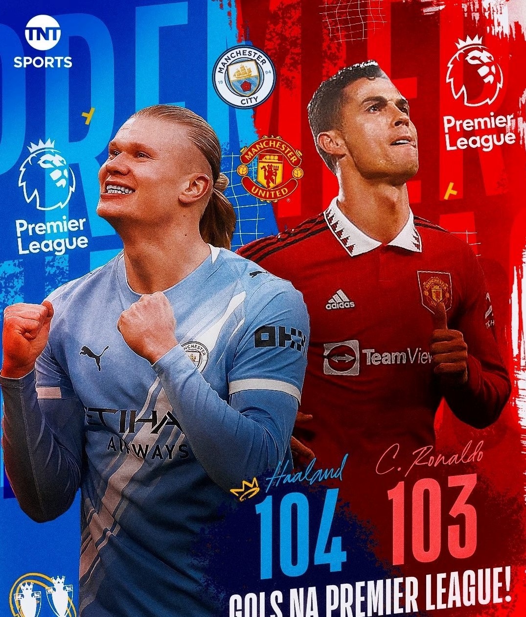 🔥【英超地震级颠覆！哈兰德114场104球碾压C罗，236场纪录成历史尘埃】1